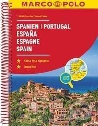 Španělsko, Portugalsko 1:300 000 / cestovní atlas (spirála), Marco Polo, 2022