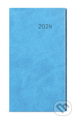 Týdenní diář 2024 Jakub Vivella kapesní světle modrá, Baloušek, 2023