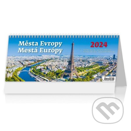 Kalendář stolní 2024 - Města Evropy/Mestá Európy, Helma365, 2023