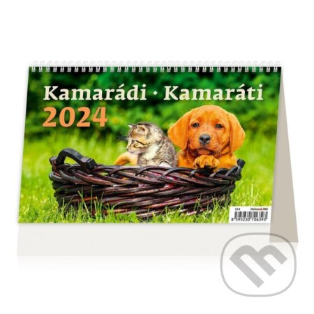 Kalendář stolní 2024 - Kamarádi/Kamaráti, Helma365, 2023