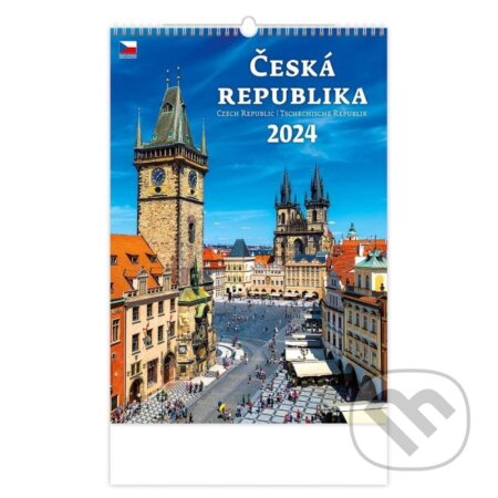Kalendář nástěnný 2024 - Česká republika/Czech Republic/Tschechische Republik, Helma365, 2023
