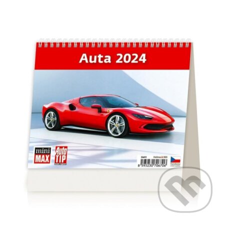 Kalendář stolní 2024 - MiniMax Auta, Helma365, 2023