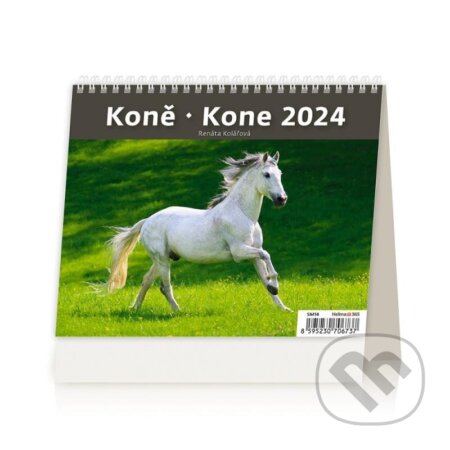 Kalendář stolní 2024 - MiniMax Koně/Kone, Helma365, 2023