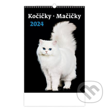 Kalendář nástěnný 2024 - Kočičky/Mačičky, Helma365, 2023