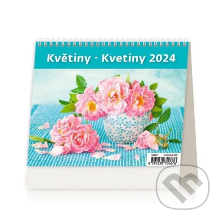 Kalendář stolní 2024 - MiniMax Květiny/Kvetiny, Helma365, 2023