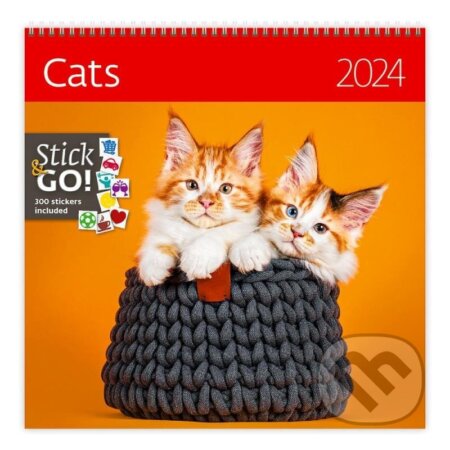 Kalendář nástěnný 2024 - Cats, Helma365, 2023