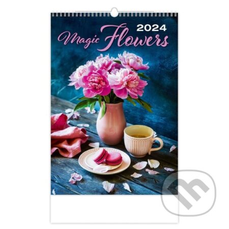 Kalendář nástěnný 2024 - Magic Flowers, Helma365, 2023