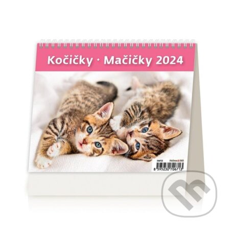 Kalendář stolní 2024 - MiniMax Kočičky/Mačičky, Helma365, 2023