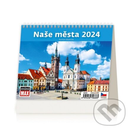 Kalendář stolní 2024 - MiniMax Naše města, Helma365, 2023