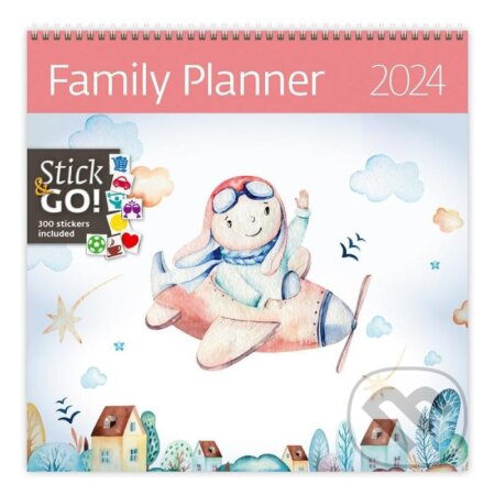 Kalendář nástěnný 2024 - Family Planner, Helma365, 2023