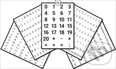 Sada písmen a číslic pro prvňáky