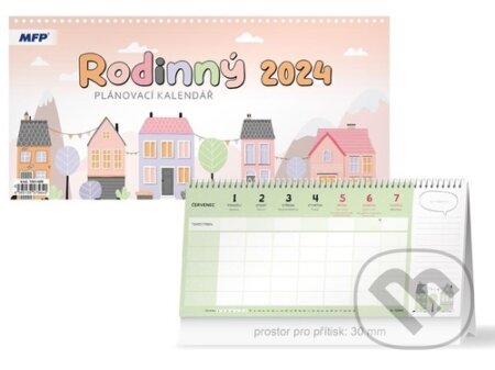 Stolní kalendář plánovací - Rodinný 2024, MFP, 2023
