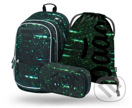 Školní set Baagl Core Numbers (set 3) (batoh, sáček na obuv, penál)