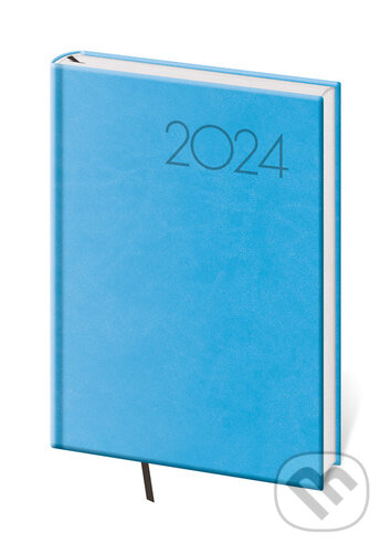 Diář 2024 týdenní A5 Print Pop - světle modrá, Helma, 2023