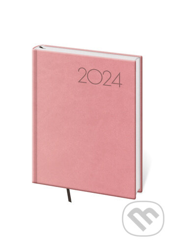 Diář 2024 denní B6 Print Pop - růžová, Helma, 2023