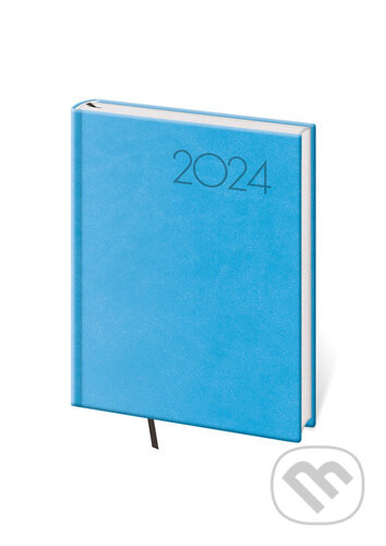 Diář 2024 denní B6 Print Pop - světle modrá, Helma, 2023
