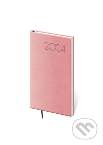 Diář 2024 týdenní kapesní Print Pop - růžová, Helma, 2023