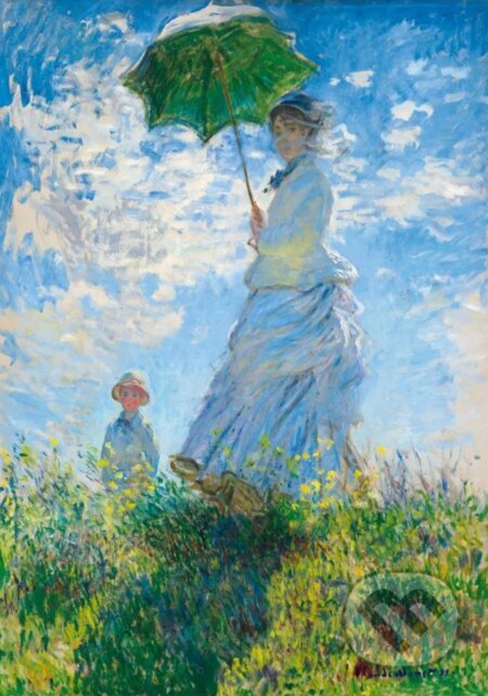 Claude Monet - Woman with a Parasol - Madame Monet, Bluebird