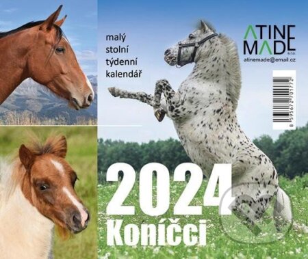 Kalendář 2024: Koníčci, stolní, týdenní, Almatyne, 2023