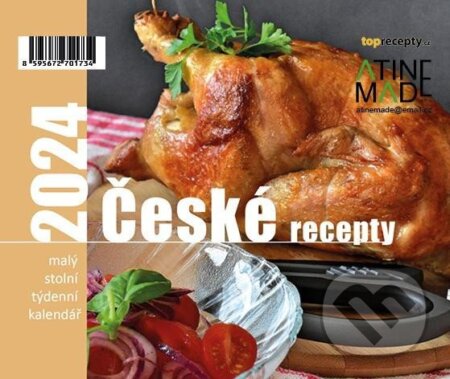 Kalendář 2024: České recepty, stolní, týdenní, Almatyne, 2023