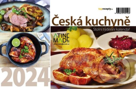 Kalendář 2024: Česká kuchyně, stolní, týdenní, Almatyne, 2023