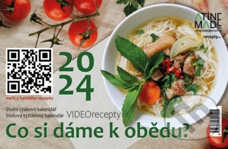 Kalendář 2024: Co si dáme k obědu, stolní, týdenní, Almatyne, 2023