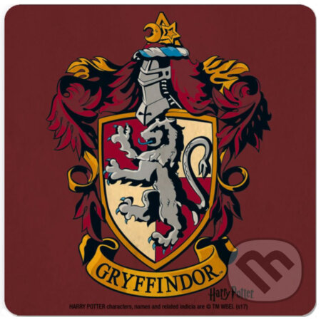 Tácok pod pohár Harry Potter: Gryffindor Logo Erb, Harry Potter, 2022