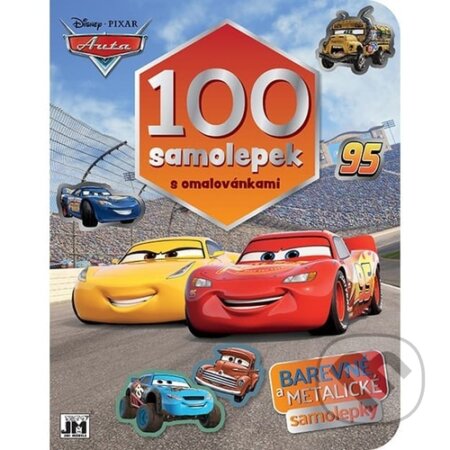 100 samolepek s omalovánkami Auta - kniha z kategorie Omalovánky