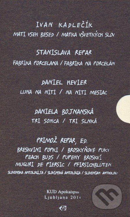 Haiku  2014 - Ivan Kadlečík, Stanislava Chrobáková Repar, Daniel Hevier, Daniela Bojnanská, Primož Repar (editor), KUD Apokalipsa Ľubľana, 2014