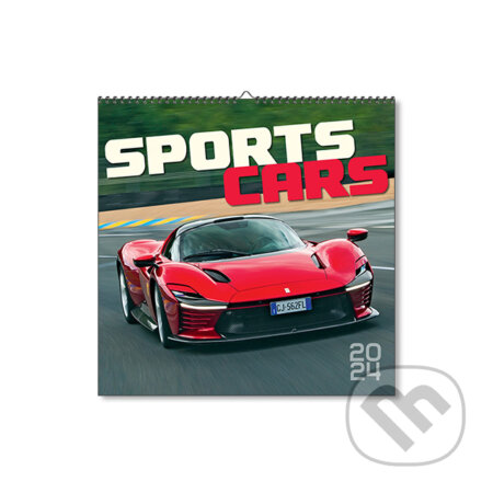 Nástenný kalendár Sports Cars 2024, Spektrum grafik, 2023