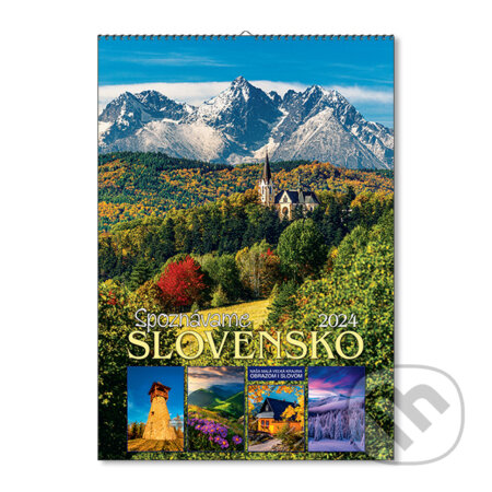 Nástenný kalendár Spoznávame Slovensko 2024, Spektrum grafik, 2023