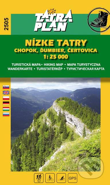 Nízke Tatry - Chopok, Ďumbier, Čertovica 1:25 000, TATRAPLAN, 2016