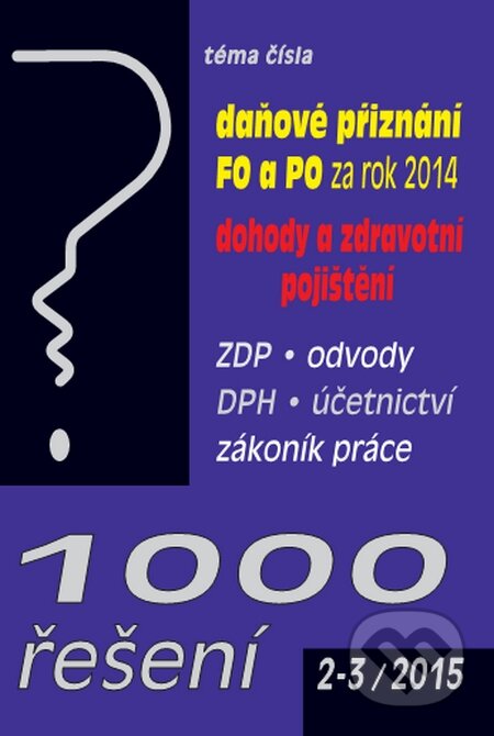 1000 řešení 2-3/2015, Poradce s.r.o., 2015