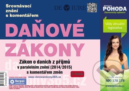 E-kniha: Daň z příjmů v paralelním znění 2014/2015 s komentářem novel (Autorský kolektív)