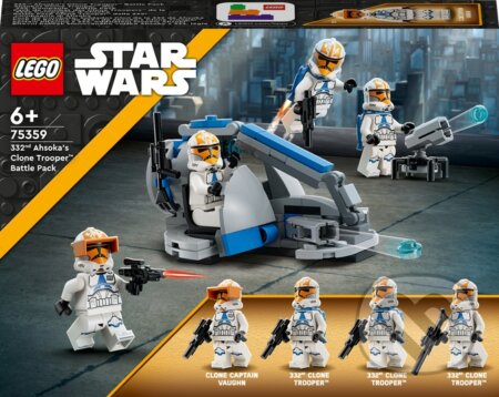 LEGO® STAR WARS™ 75359 Bojový balíček klonového vojaka Ahsoku z 332. légie, LEGO, 2023