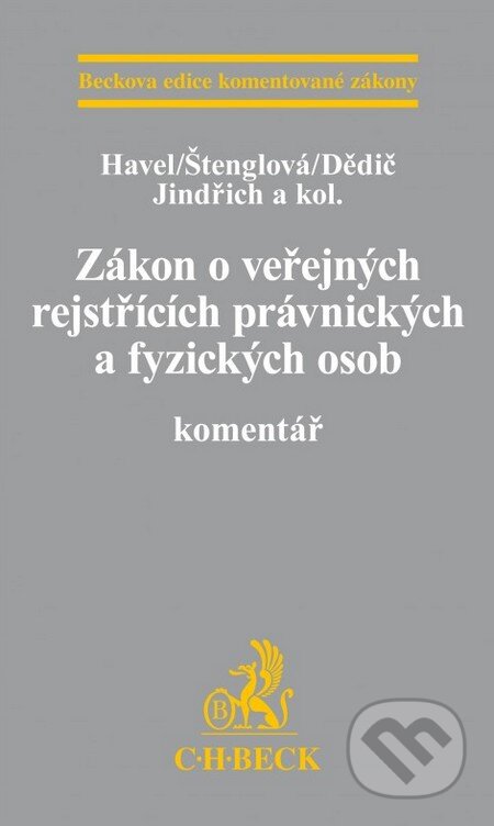 Zákon o veřejných rejstřících právnických a fyzických osob - kniha z kategorie Mezinárodní právo