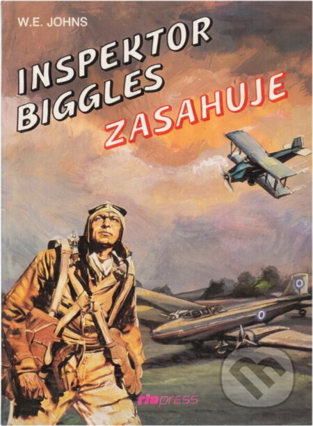Kniha: Inspektor Biggles zasahuje (William Earl Johns). Riopress, 1994