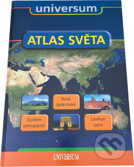 Kniha: Atlas světa nové zpracování, systém piktogramů, lexikon zemí (). , 2005
