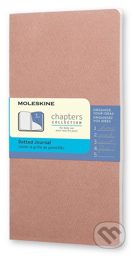 Moleskine – Chapters ružový zápisník, Moleskine, 2015