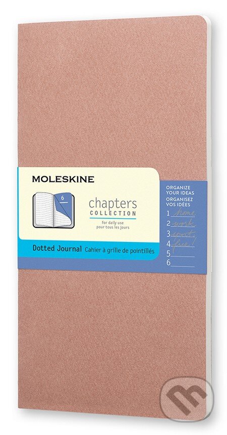 Moleskine – Chapters ružový zápisník, Moleskine, 2015