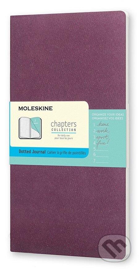 Moleskine – Chapters fialový zápisník, Moleskine, 2015