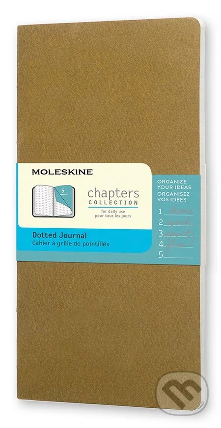 Moleskine – Chapters žltohnedý zápisník, Moleskine, 2015