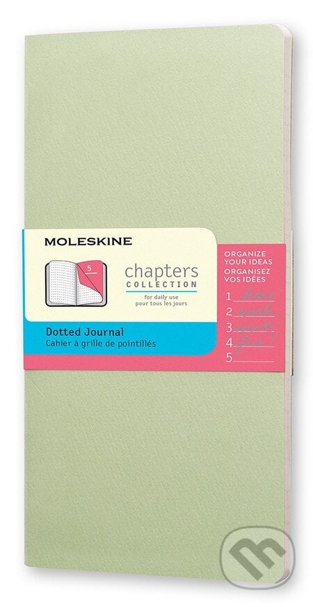 Moleskine – Chapters zelený zápisník, Moleskine, 2015