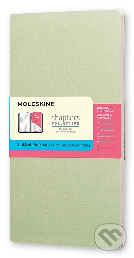 Moleskine – Chapters zelený zápisník, Moleskine, 2015