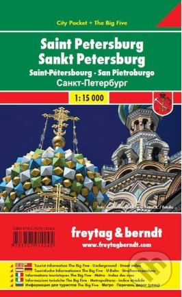 Saint Petersburg 1:15 000, freytag&berndt, 2014