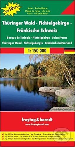 Thüringer Wald, Fichtelgebirge, Fränkische Schweiz 1:150 000, freytag&berndt