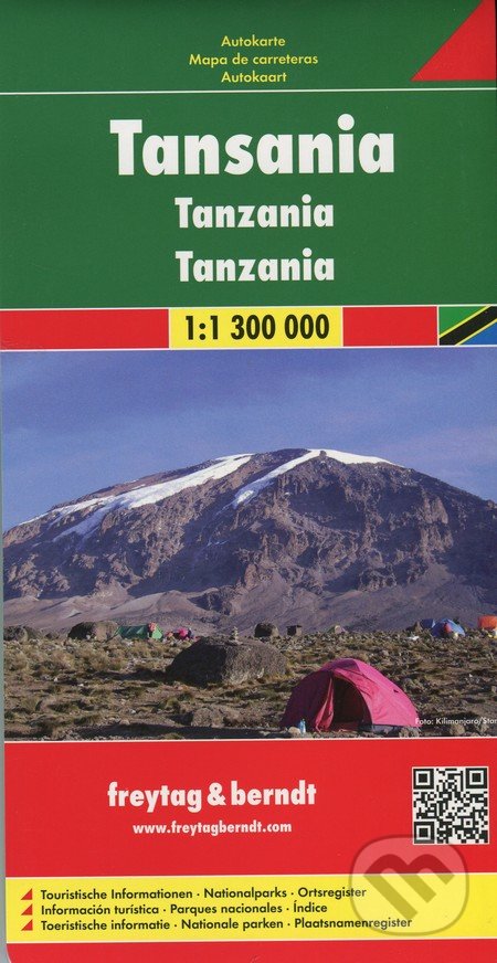 Tansania 1: 1 300 000, freytag&berndt, 2015
