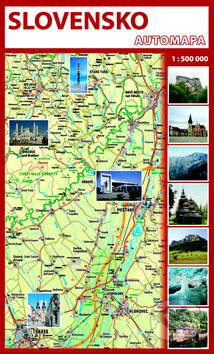 Automapa Slovensko 1 : 500 000, Mapa Slovakia, 2015
