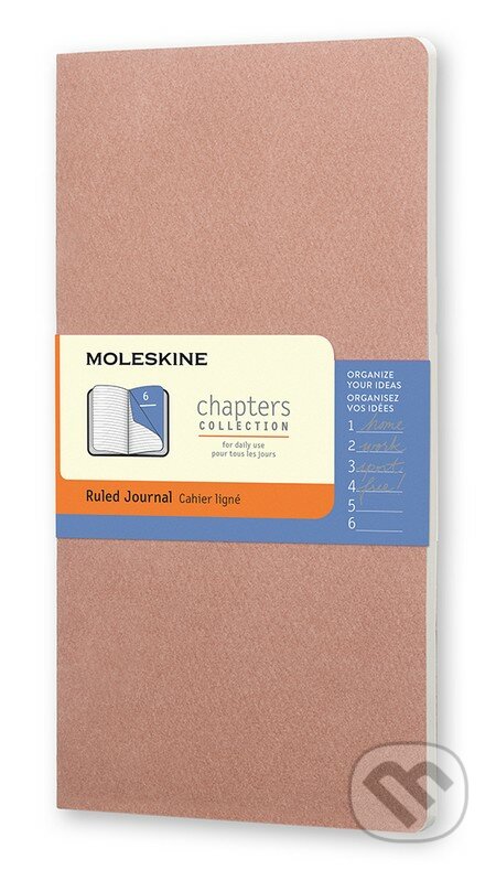 Moleskine – Chapters ružový zápisník, Moleskine, 2015