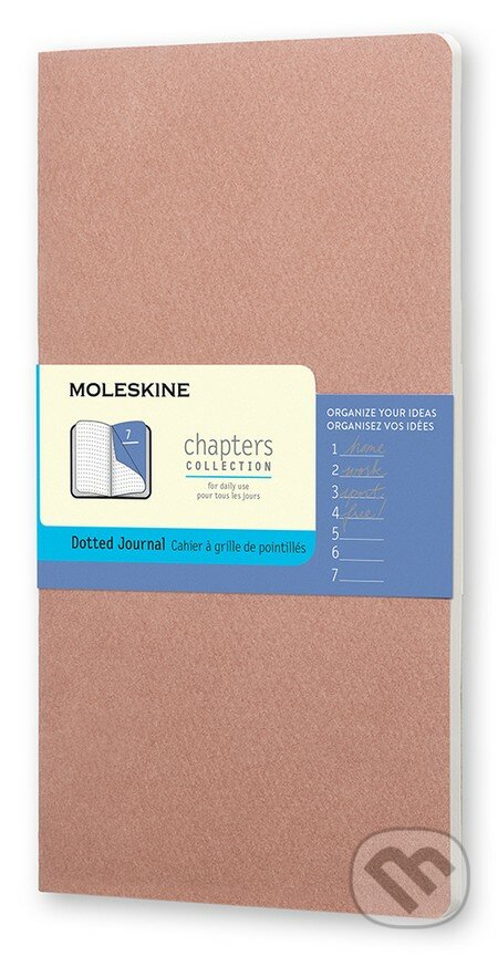 Moleskine – Chapters ružový zápisník, Moleskine, 2015